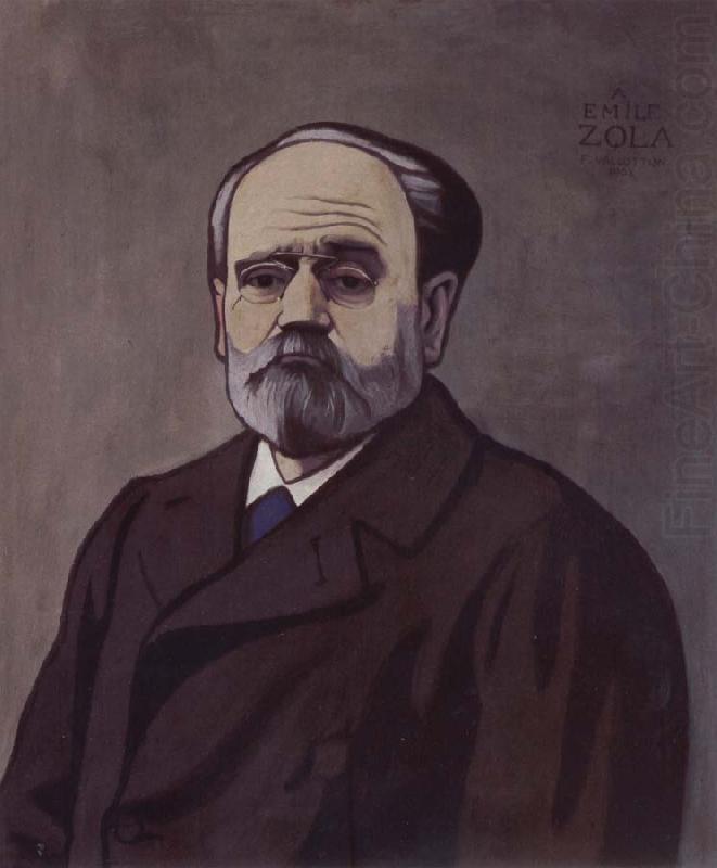 Portrait decoratif of Emile Zola, Felix Vallotton